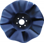 Wavy coulter blade 1993 8 waves and wavy coulter blade 1994 8 waves for planters